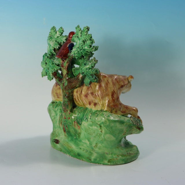 Staffordshire Pearlware Bocage Romulus and Remus Figure Group For Sale - Image 6 of 15
