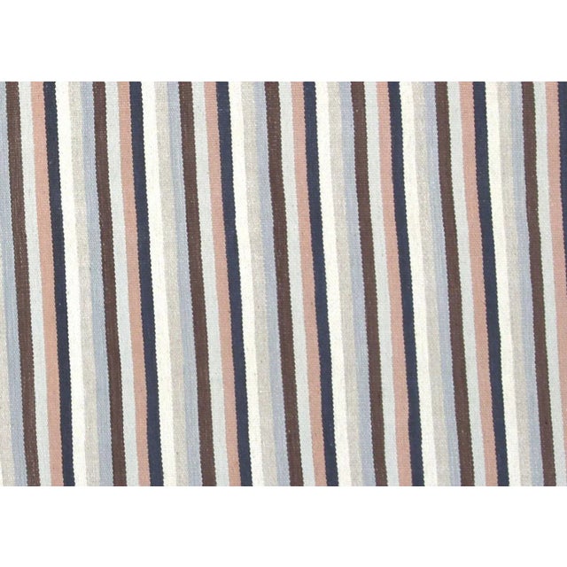 Contemporary Egyptian Kilim. Hand woven in modern designs with wool on cotton foundation in the Fustat region of the Nile...