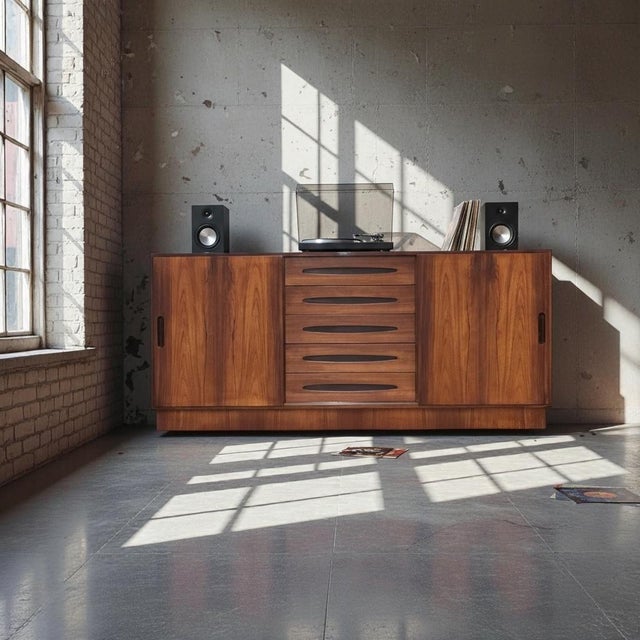 Danish Rosewood Sideboard in the style of Ejvind A. Johansson, 1960s For Sale - Image 4 of 18