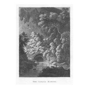 1798 Cloaca Maxima Roman Ruin Engraving