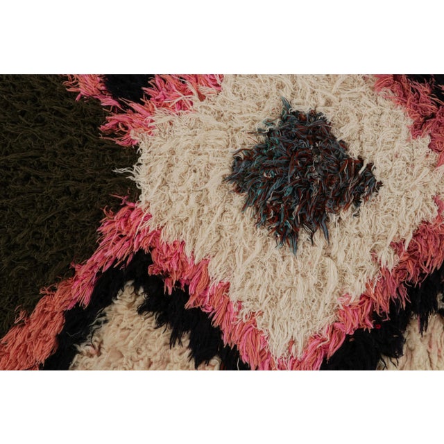 1950s Azilal Moroccan Style Runner in Beige With Patterns by Rug & Kilim For Sale In New York - Image 6 of 7