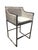 Modern Chrome and Gray Velvet Bar Chair For Sale In Los Angeles - Image 6 of 6