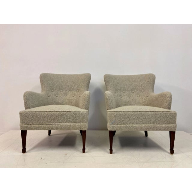 Set of Danish Armchairs by Frits Henningsen, 1950s For Sale - Image 12 of 14
