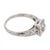 1930s Art Deco Gia 1.35 Carat Old Mine Cut Diamond Platinum Engagement Ring, Size 5 For Sale - Image 4 of 8