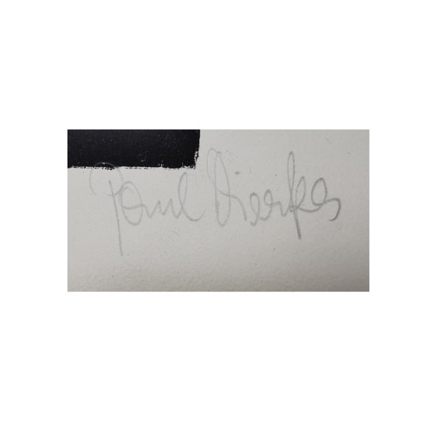 1950s Paul Dierkes, Sculptural Female Figure, 1955, Woodcut on Paper For Sale - Image 5 of 6