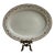 Antique Late 19Th Century Limoges France Bawe Dotter Elite Co. Serving Platter 16" X 12" Floral Gold Trim For Sale
