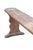 1900 - 1909 Long French Wabi-Sabi Pine Bench with Sculptural Trestle Supports, 1900 For Sale - Image 5 of 12
