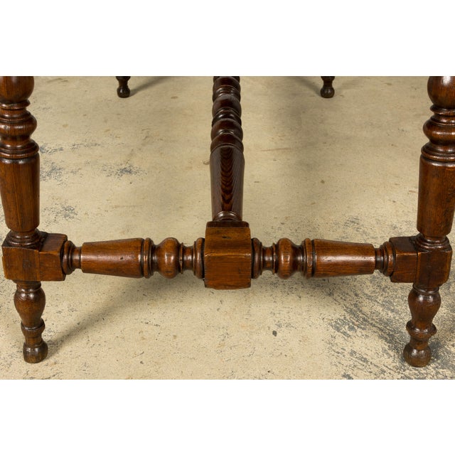 Late 19th Century French Provincial Oak Writing Table For Sale - Image 13 of 18