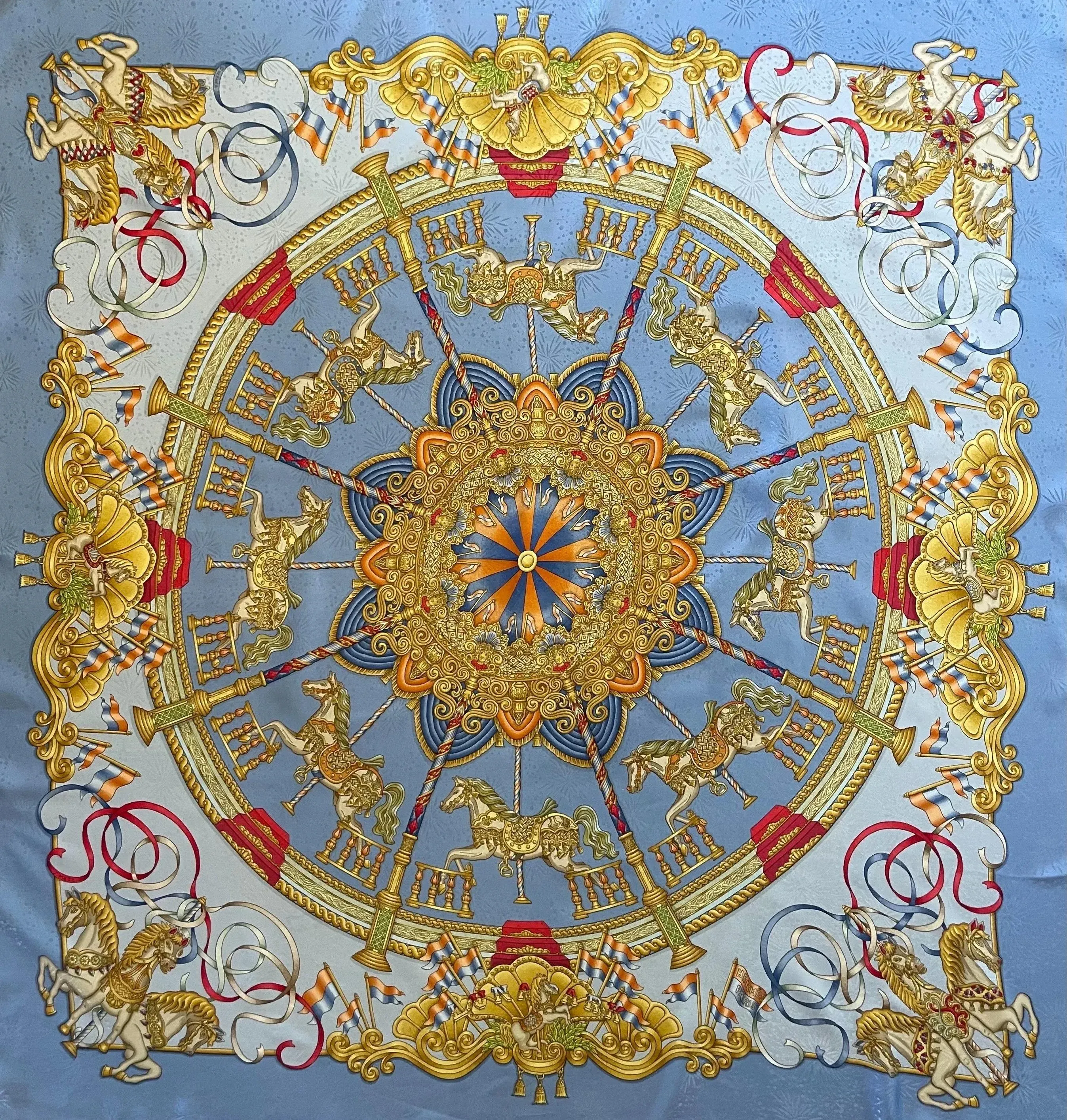 Hermès Scarf “Luna Park” 1993 | Chairish