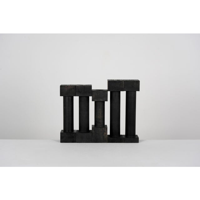 1980s Postmodern Candlesticks from Jérôme Thermopyles, 1980, Set of 5 For Sale - Image 5 of 8