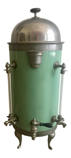 Vintage Mid-Century Jade Green Coffee Urn