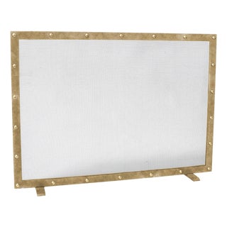 Aged Gold Amelia Fireplace Screen Brass For Sale