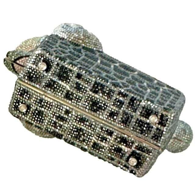 Judith Leiber Poodle Dog Phoebe Crystal Minaudière Wrist Shoulder Evening Bag Animal For Sale In Los Angeles - Image 6 of 14