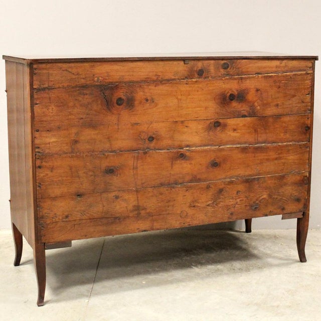 18th Century Italian Directory Chest of Drawers in Cherrywood For Sale - Image 5 of 11