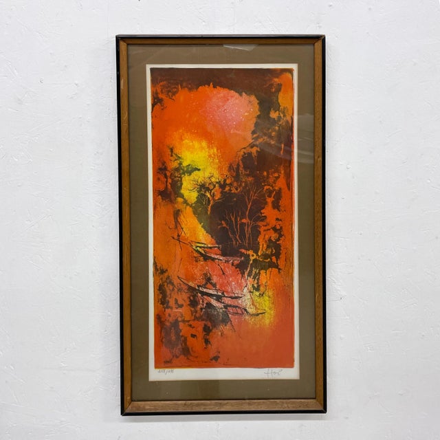 1970s Hoi Lebadang Abstract Nautical Lithograph For Sale - Image 13 of 13