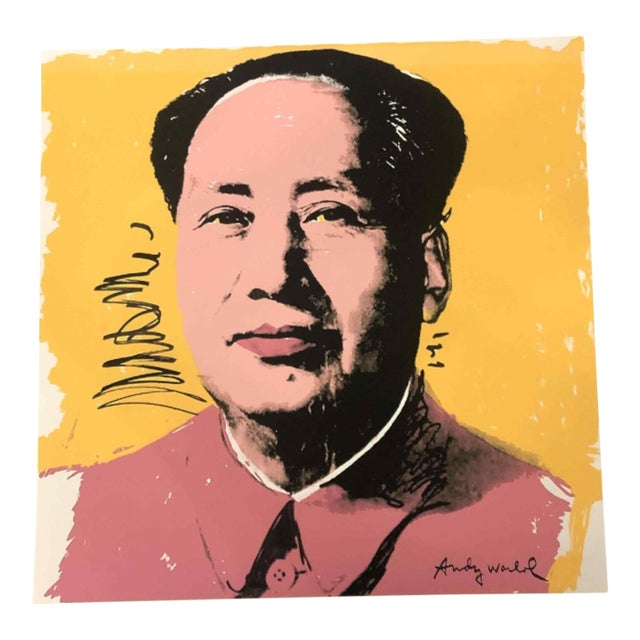1990s After Andy Warhol "Mao Zedong" Lithograph For Sale