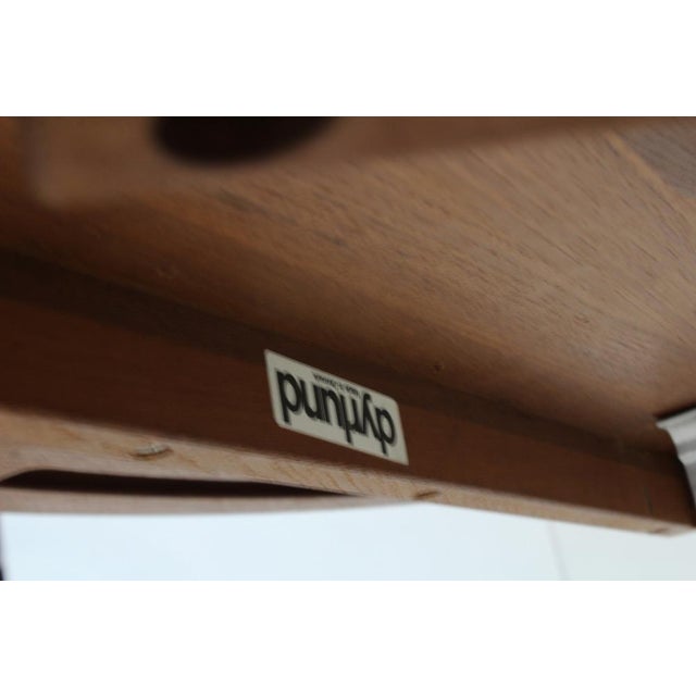 1960s Vintage Danish Round Extendable Dining Table in Teak from Dyrlund, 1960s For Sale - Image 5 of 9