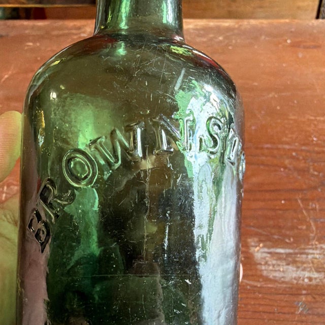 Antique "Brown Stout" Beer Bottle by Dyottville Glass Works, Philadelphia, Circa 1850s For Sale - Image 13 of 18