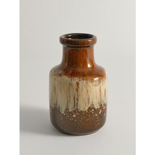 Blue Mid-Century Modern Fat Lava Drip Glaze Ceramic Vase, West Germany, 1970s For Sale - Image 8 of 16