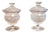 Antique Victorian Cut Glass Lidded Jars, 1860s, Set of 2 For Sale