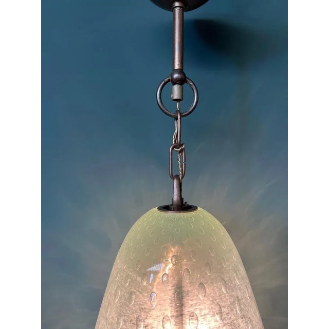 Murano Glass Lantern Suspension attributed to Barovier & Toso, 1980s For Sale - Image 10 of 12