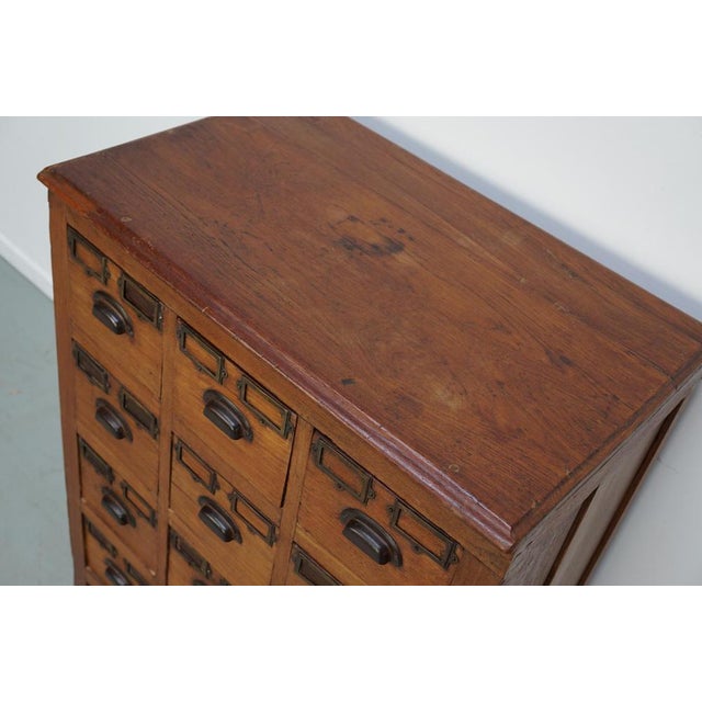 Vintage Asian Teak Apothecary Cabinet, 1930s For Sale - Image 9 of 16