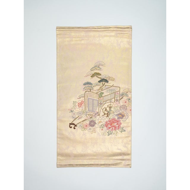 Early 21st Century Japanese Ceremonial Silk Wall Tapestry by Renaras For Sale - Image 5 of 6