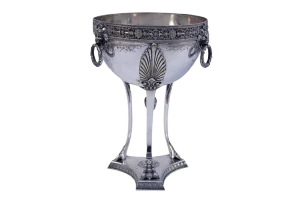 Empire Style Athenienne Shaped Silver Plated Cup, 1870s