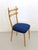 Vintage Maple Dining Chairs with Ultramarine Blue Fabric, 1950s, Set of 5 For Sale - Image 6 of 11