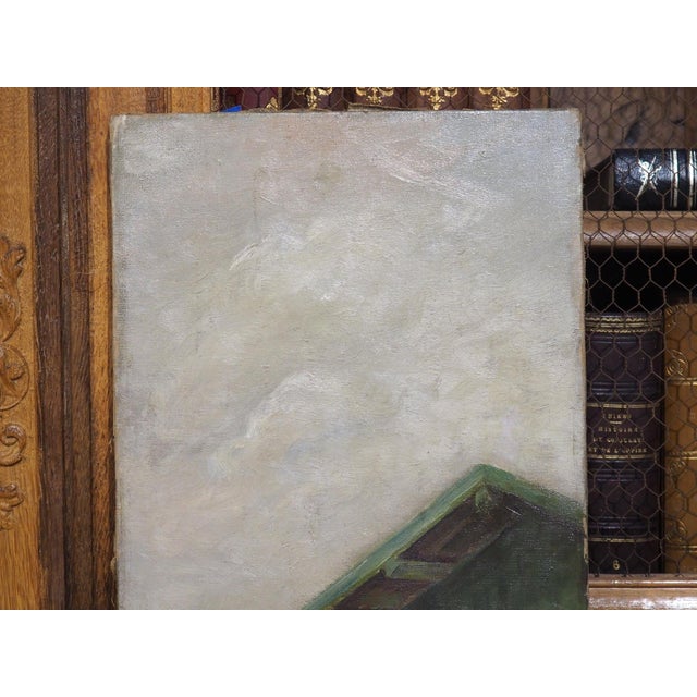 A Working Dog, Signed 19th Century French Oil on Canvas Painting For Sale - Image 12 of 15