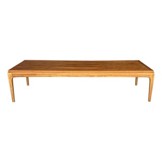Mid Century Modern Walnut Coffee Table Dovetail Top Restored For Sale