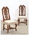 17th Century Pair Baroque Carved Walnut Side Chairs For Sale - Image 5 of 5