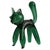 Green Glass Cat Sculpture attributed to Toso et Bagnoli, Empoli, 1950s For Sale - Image 10 of 10