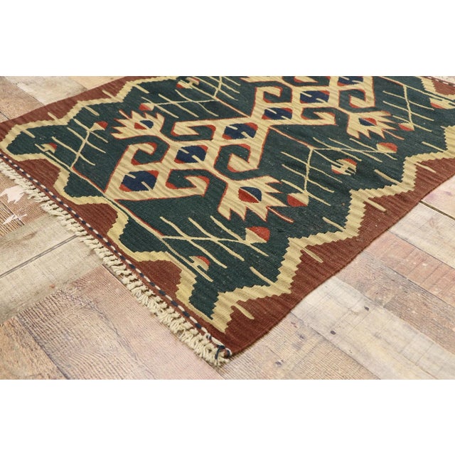 Vintage Persian Shiraz Kilim Rug - 02'10 X 03'06 For Sale In Dallas - Image 6 of 9