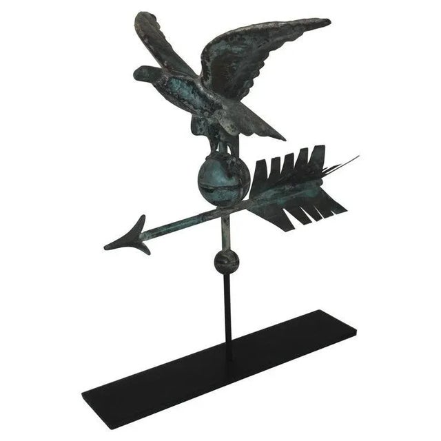 19thc Eagle Full Body Weathervane on Stand For Sale - Image 11 of 11