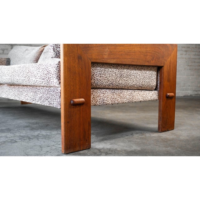 1960s Attributed to Adrian Pearsall for Craft Associates Walnut Sofa For Sale In Boston - Image 6 of 18