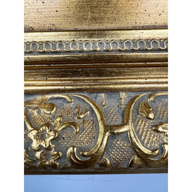English Sporting Style Oil Painting, Huntsman & Hounds, Ornate Gilt Frame 1980's For Sale - Image 13 of 14