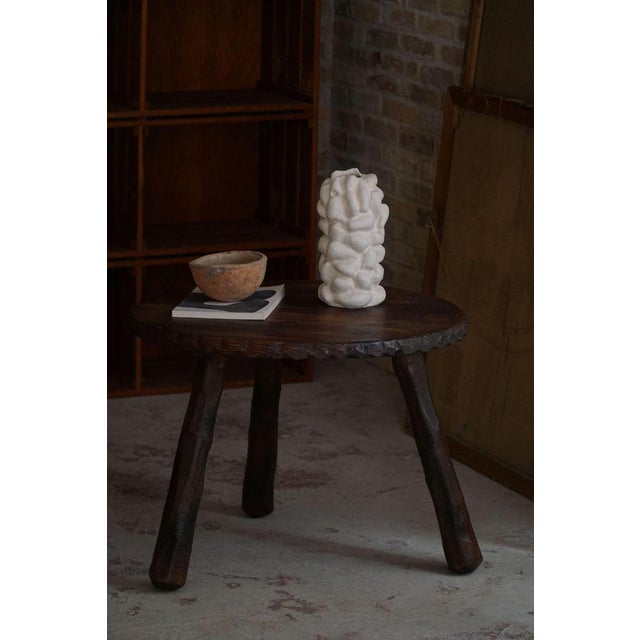 Mid-Century Modern Swedish Carved Wabi Sabi Coffee Table in Pine, 1960s For Sale - Image 9 of 13