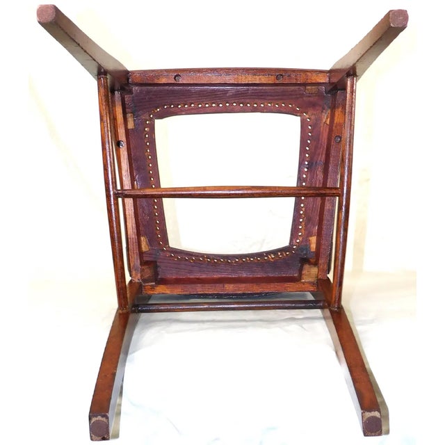 Antique Dunn & Salisbury Keene, Nh - Tiger Oak Dining/Side Chairs Pair ~ 1880s to Early 1900s Vintage For Sale - Image 9 of 17