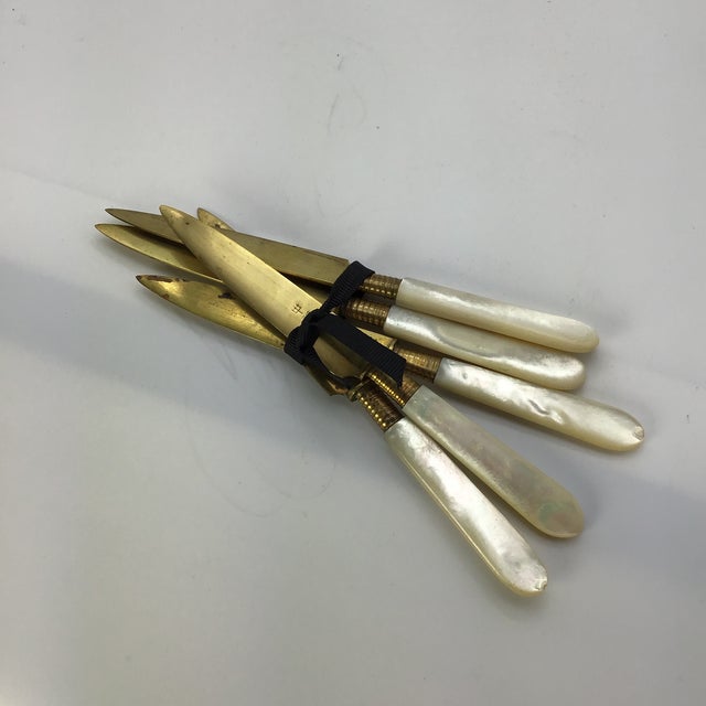 Vintage German Stahl Bronce Knives Germany Bronze Fruit Knives Measures 6.25” in length Stamped Stahl Bronce