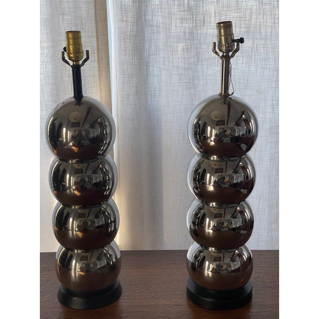 Mid-Century Modern 1960s Mid Century Modern Lamps - a Pair For Sale - Image 3 of 4