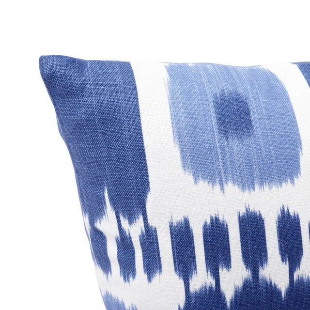 Contemporary Schumacher Kandira Pillow in Blues For Sale - Image 3 of 6