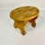 Tan 1970s Vintage Americana Folk Art Boho Chic Pine Oval Step or Footstool. For Sale - Image 8 of 10