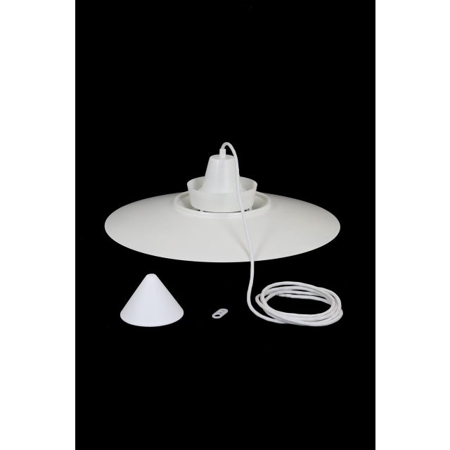 Ivory Large Danish 240 Multilayer Pendant Lamp by Mogens Davidsen for David Super-Light, 1970s For Sale - Image 8 of 14