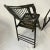 Vintage Chinoiserie Black Painted Bamboo & Wood Folding Chairs - A Pair For Sale - Image 9 of 11