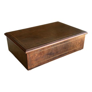 Antique English Walnut Burl Document Box For Sale