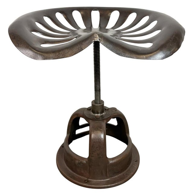 Vintage Industrial Swivel Chair, 1950s For Sale - Image 17 of 17