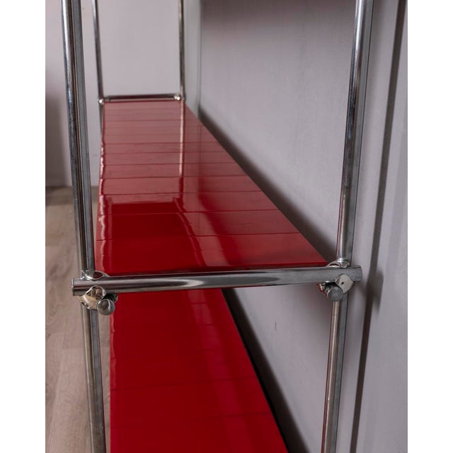 Vintage Industrial Chromed Metal Shelf, 1970s For Sale - Image 11 of 12