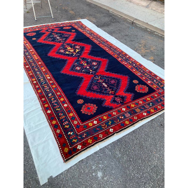 Antique Borchalu Kazak Caucasian Rug 6'3" X 11' Circa 1870 For Sale - Image 14 of 18