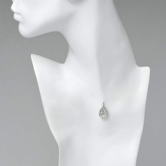 Contemporary 10KW Diamond(1.31) Cascade Pendant For Sale - Image 3 of 3